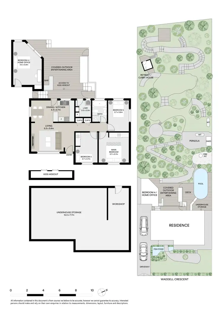 Floorplan of Homely house listing, 3 Waddell Crescent, Hornsby Heights NSW 2077