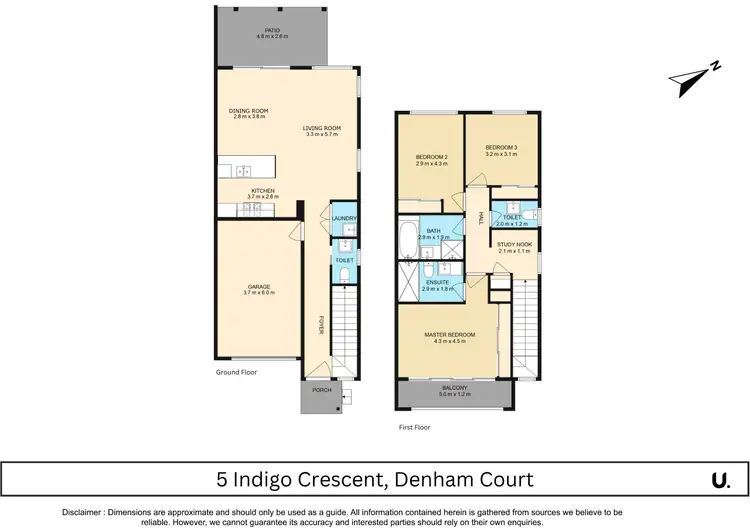 Floorplan of Homely house listing, 5 Indigo Crescent, Denham Court NSW 2565