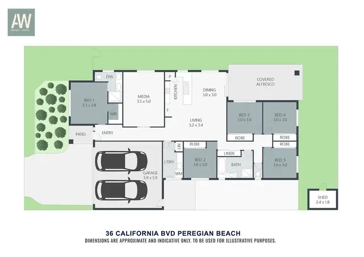 Floorplan of Homely house listing, 36 California Boulevard, Peregian Beach QLD 4573