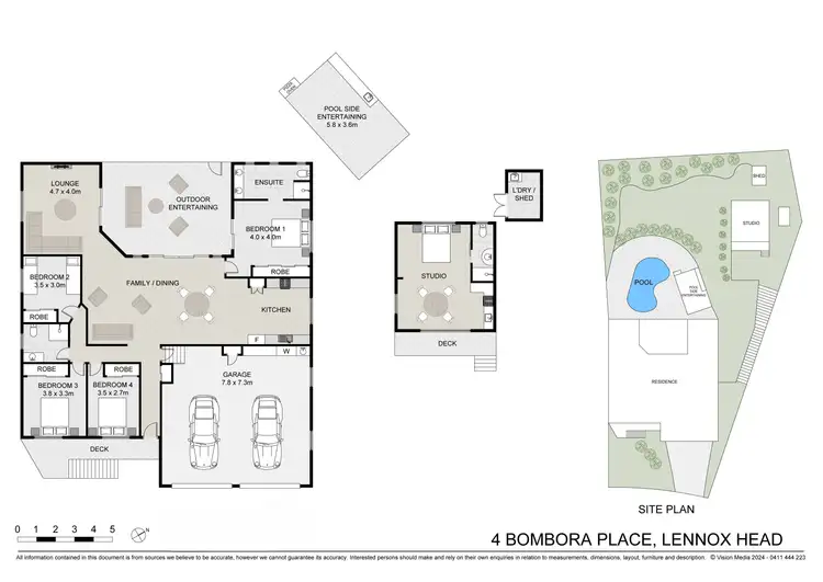 Floorplan of Homely house listing, 4 Bombora Place, Lennox Head NSW 2478