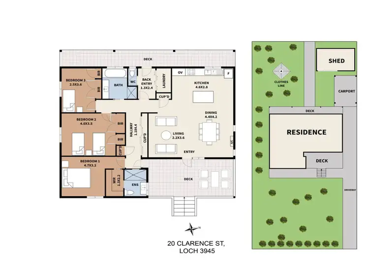Floorplan of Homely house listing, 20 Clarence Street, Loch VIC 3945