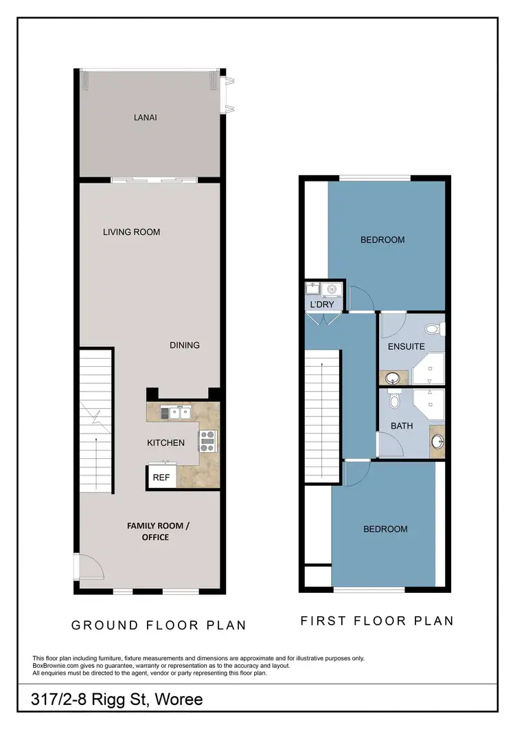 Floorplan of Homely unit listing, 317/2-8 Rigg Street, Woree QLD 4868