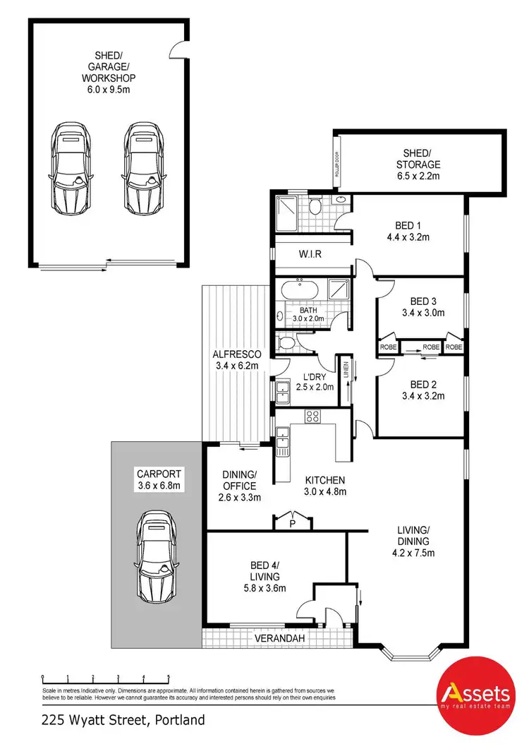 Floorplan of Homely house listing, 225 Wyatt Street, Portland VIC 3305