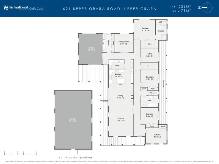 Floorplan of Homely rural property listing, 621 Upper Orara Road, Upper Orara NSW 2450