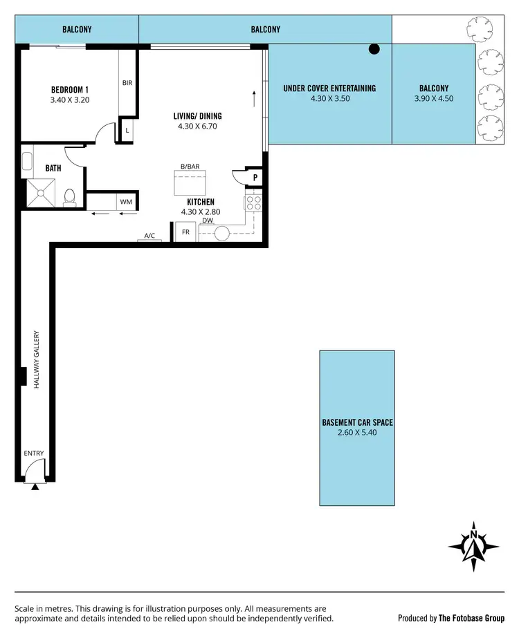 Floorplan of Homely apartment listing, 206/2-6 Pilla Avenue, New Port SA 5015