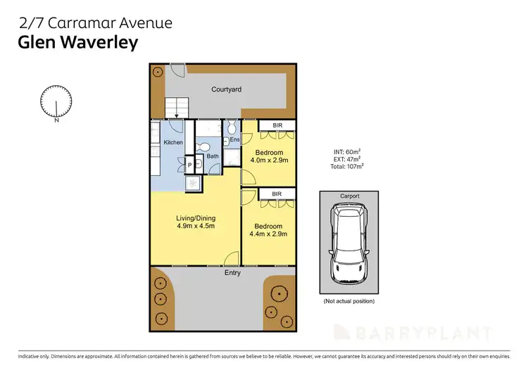 Floorplan of Homely unit listing, 2/7 Carramar Avenue, Glen Waverley VIC 3150