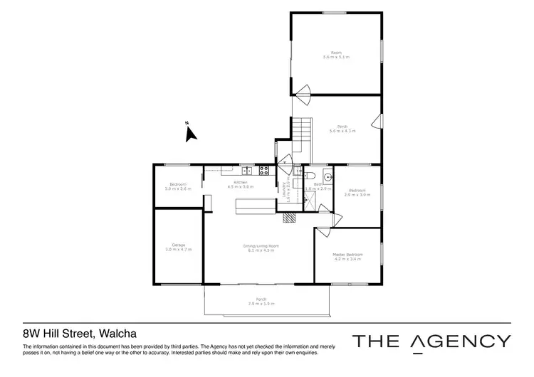 Floorplan of Homely house listing, 8W Hill Street, Walcha NSW 2354