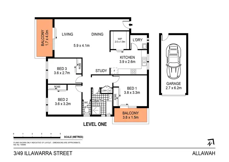 Floorplan of Homely unit listing, 3/49 Illawarra Street, Allawah NSW 2218