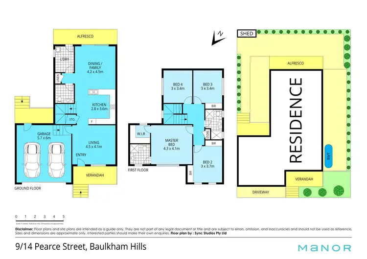 Floorplan of Homely townhouse listing, 9/14 Pearce Street, Baulkham Hills NSW 2153