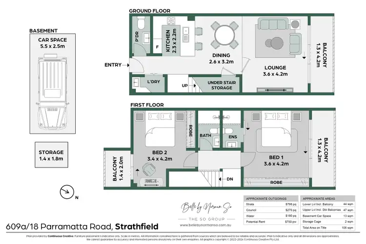 Floorplan of Homely apartment listing, 609A/18 Parramatta Road, Strathfield NSW 2135