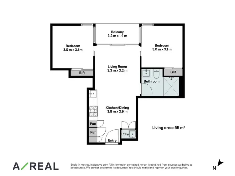 Floorplan of Homely apartment listing, 1111/61 Galada Avenue, Parkville VIC 3052