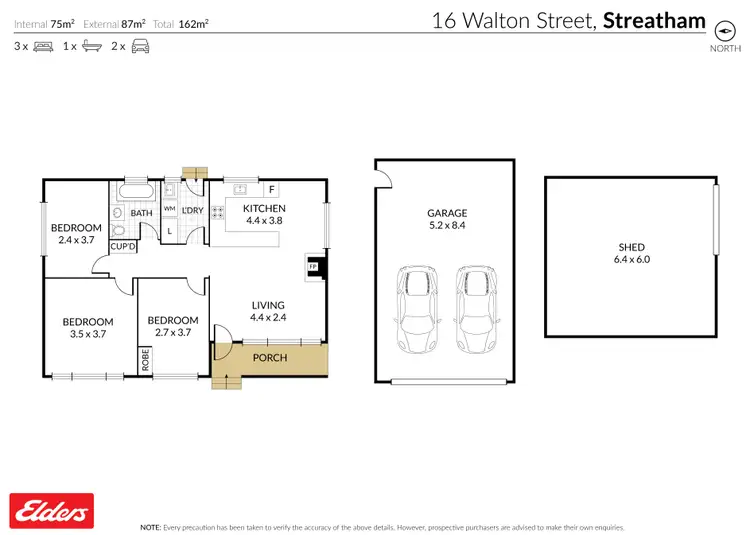 Floorplan of Homely rural property listing, 16 Walton Street, Streatham VIC 3351