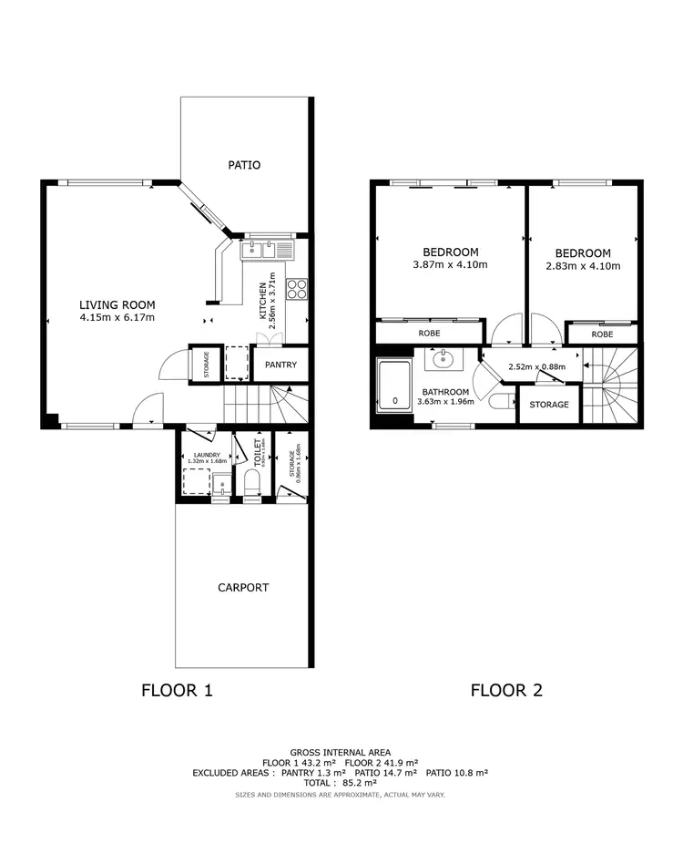 Floorplan of Homely townhouse listing, 71/101-109 Callum Street, Mooroobool QLD 4870