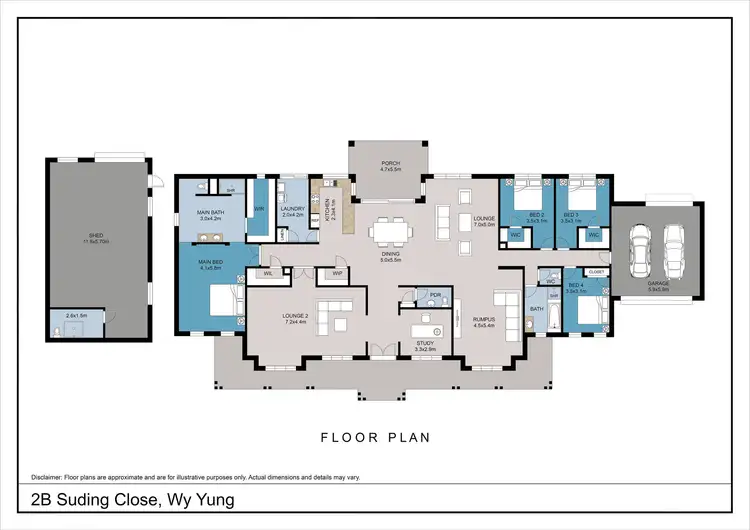 Floorplan of Homely house listing, 1B Suding Close, Wy Yung VIC 3875