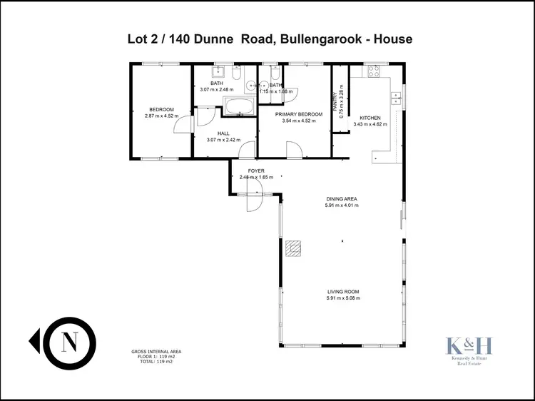 Floorplan of Homely rural property listing, 24 & 112 Dunne Road, Bullengarook VIC 3437
