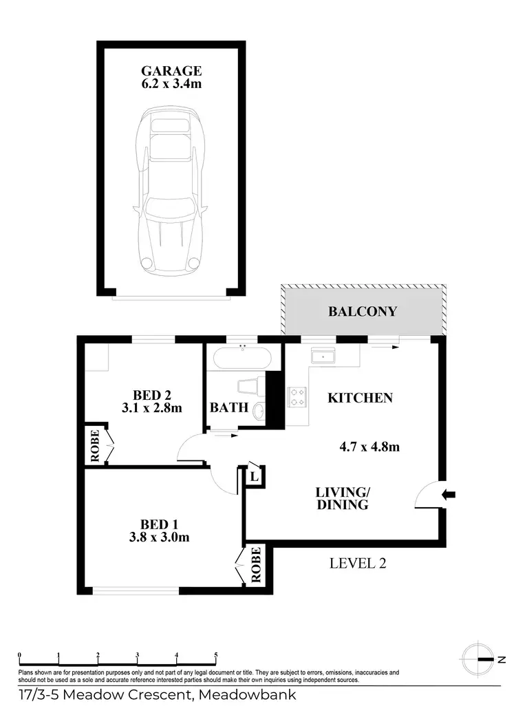 Floorplan of Homely unit listing, 17/3-5 Meadow Crescent, Meadowbank NSW 2114