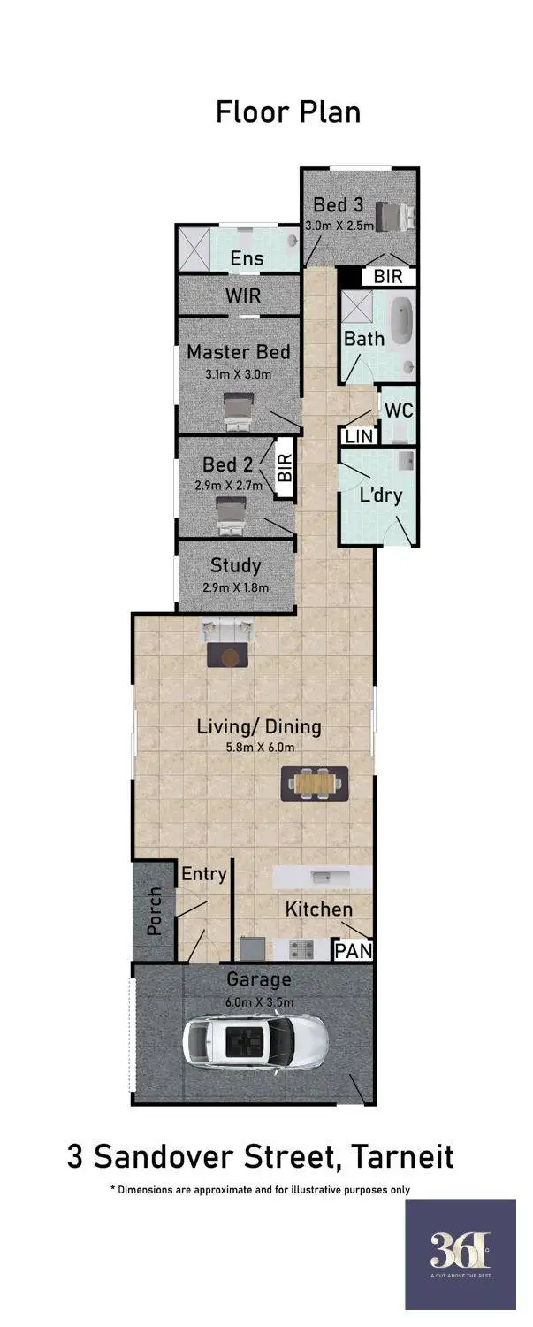 Floorplan of Homely house listing, 3 Sandover Street, Tarneit VIC 3029