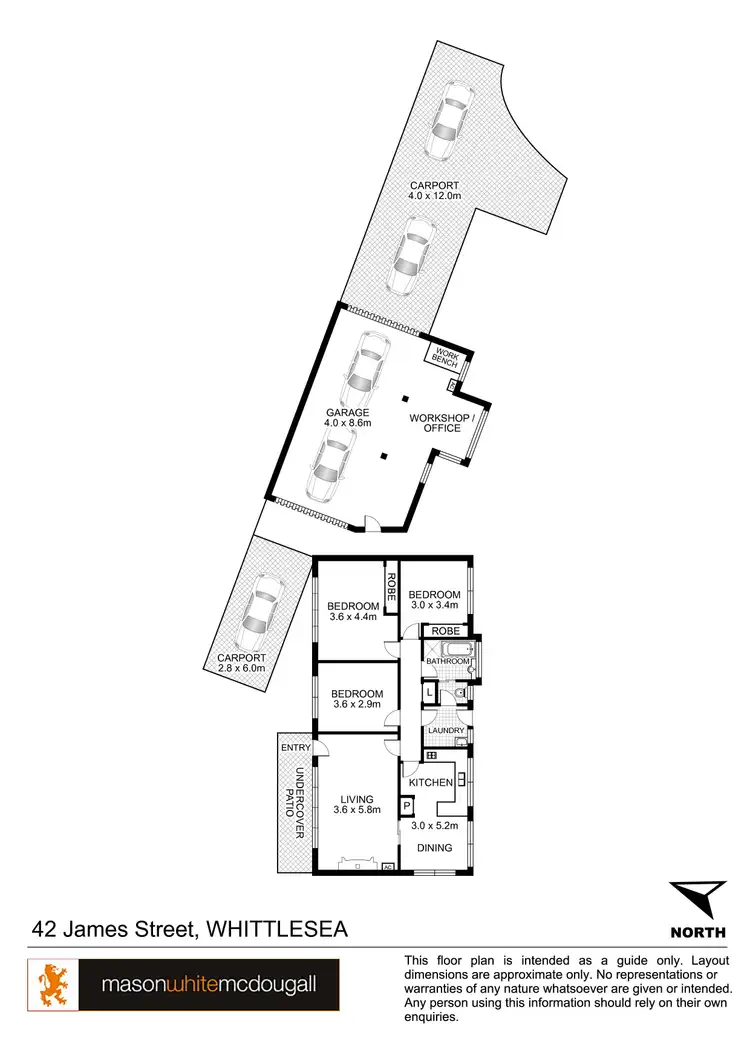 Floorplan of Homely house listing, 42 James Street, Whittlesea VIC 3757