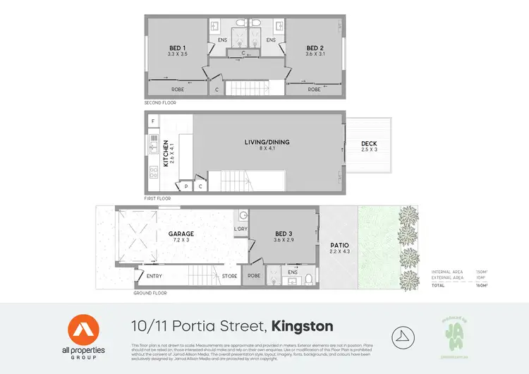 Floorplan of Homely townhouse listing, 10/11 Portia Street, Kingston QLD 4114