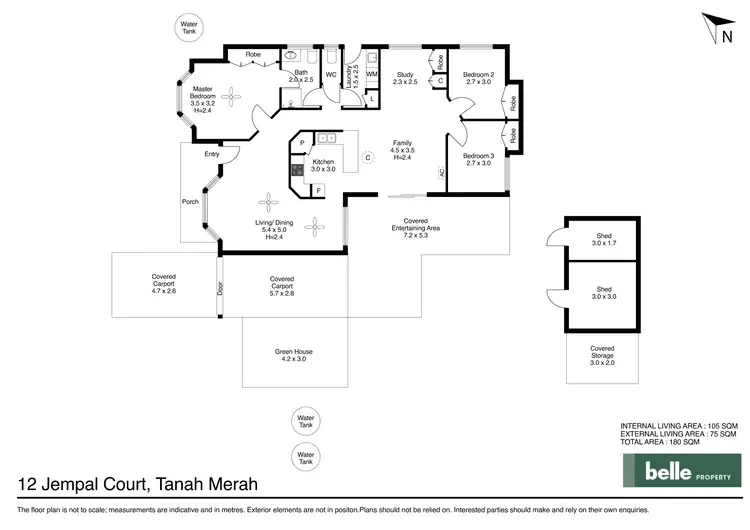 Floorplan of Homely house listing, 12 Jempal Court, Tanah Merah QLD 4128