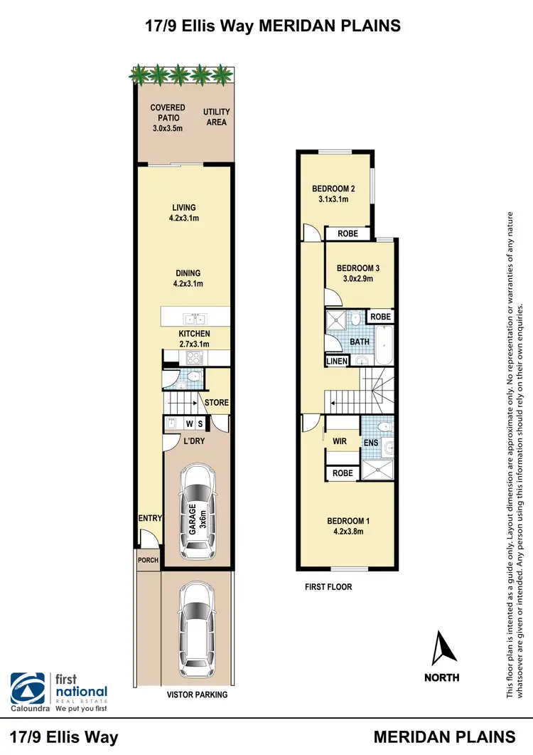 Floorplan of Homely townhouse listing, 17/9 Ellis Way, Meridan Plains QLD 4551