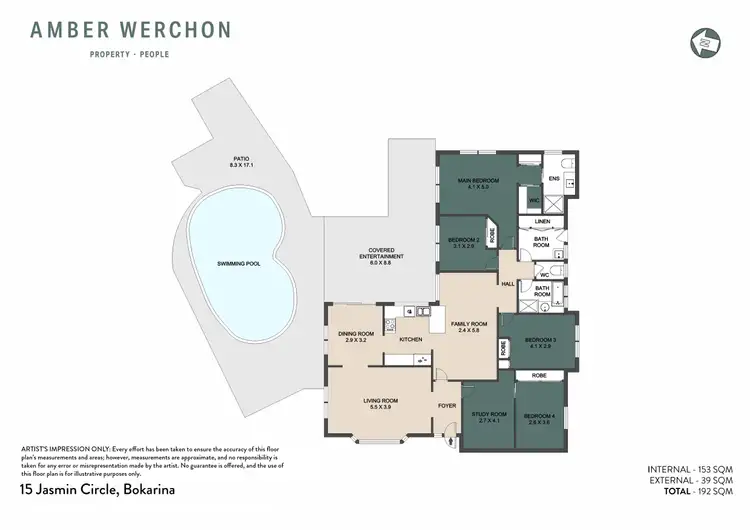 Floorplan of Homely house listing, 15 Jasmin Circle, Bokarina QLD 4575