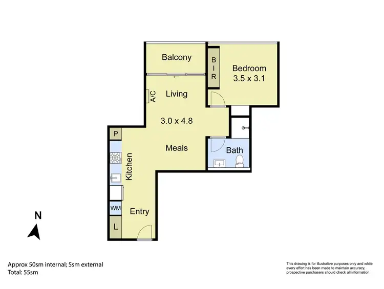 Floorplan of Homely apartment listing, 1001/15 Doepel Way, Docklands VIC 3008