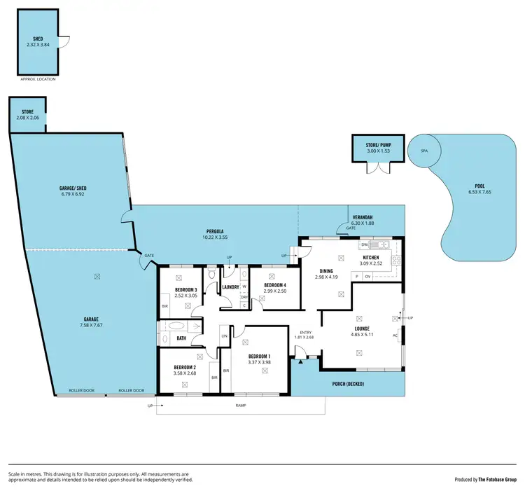 Floorplan of Homely house listing, 1 Dobell Court, Trott Park SA 5158