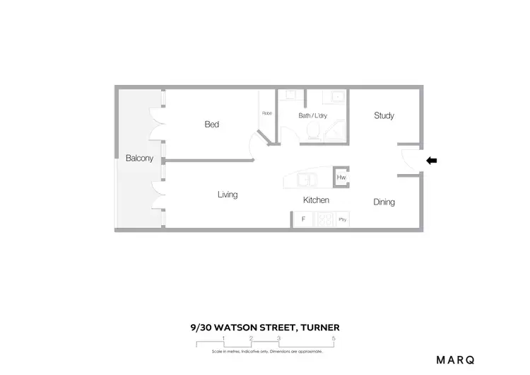 Floorplan of Homely apartment listing, 9/30 Watson Street, Turner ACT 2612