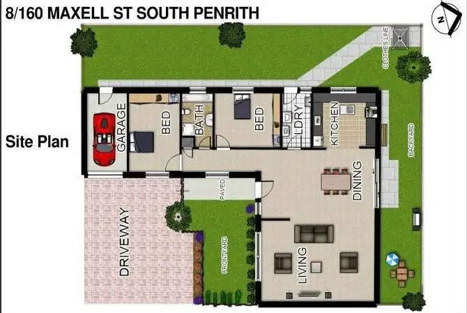 Floorplan of Homely villa listing, 8/160 Maxwell Street, South Penrith NSW 2750