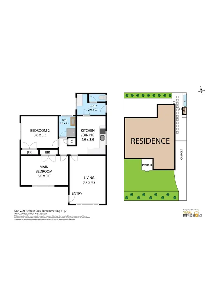 Floorplan of Homely unit listing, Unit 2/21 Redfern Crescent, Eumemmerring VIC 3177