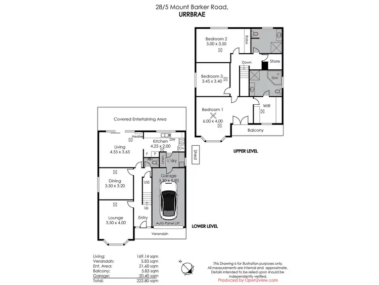 Floorplan of Homely townhouse listing, 28/5 Mount Barker Road, Urrbrae SA 5064