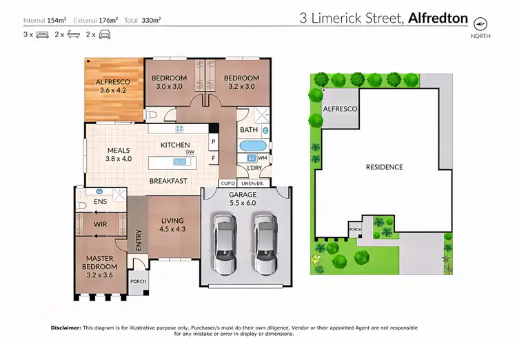Floorplan of Homely house listing, 3 Limerick Street, Alfredton VIC 3350