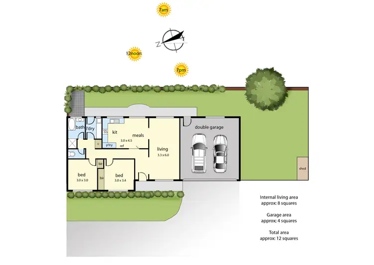 Floorplan of Homely unit listing, 2/6 Hill Street, Frankston VIC 3199