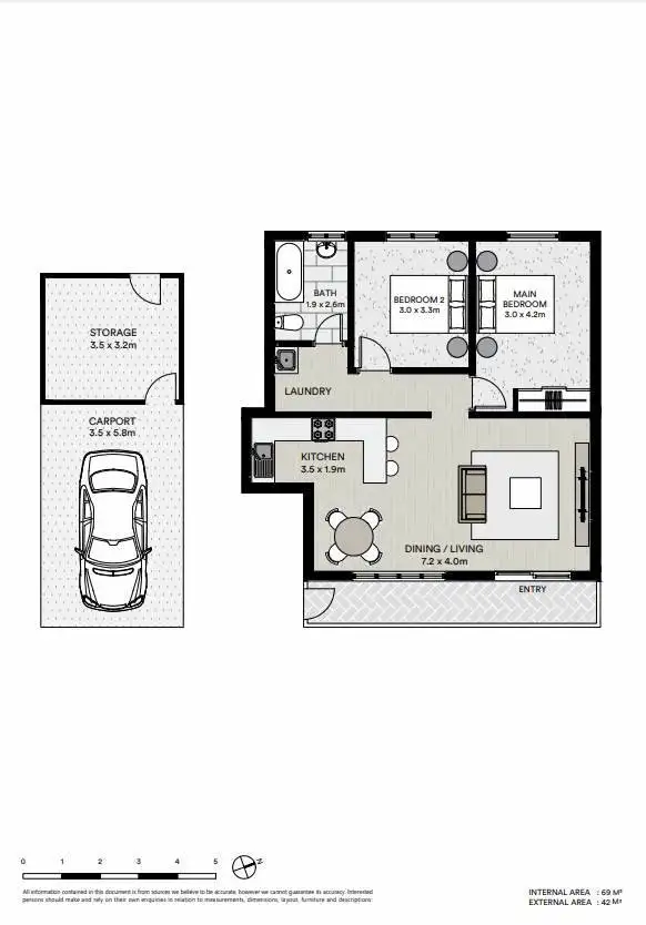 Floorplan of Homely apartment listing, 1/12 The Avenue, Hermit Park QLD 4812