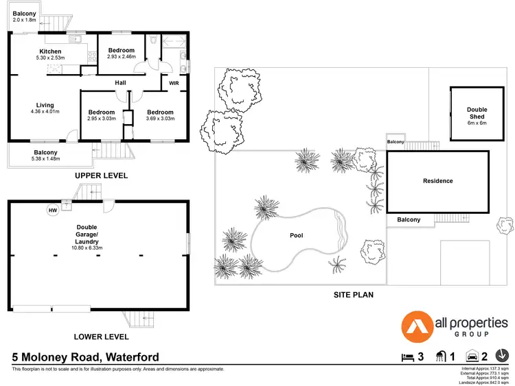 Floorplan of Homely house listing, 5 Moloney Road, Waterford West QLD 4133