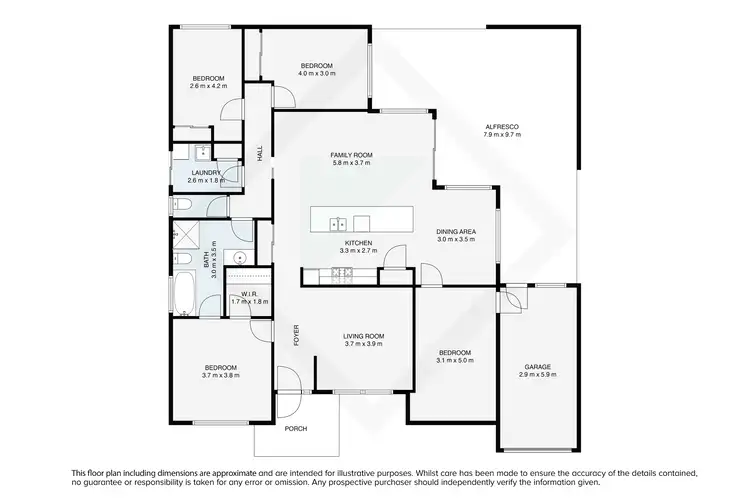 Floorplan of Homely house listing, 6 Jessica Court, Tangambalanga VIC 3691