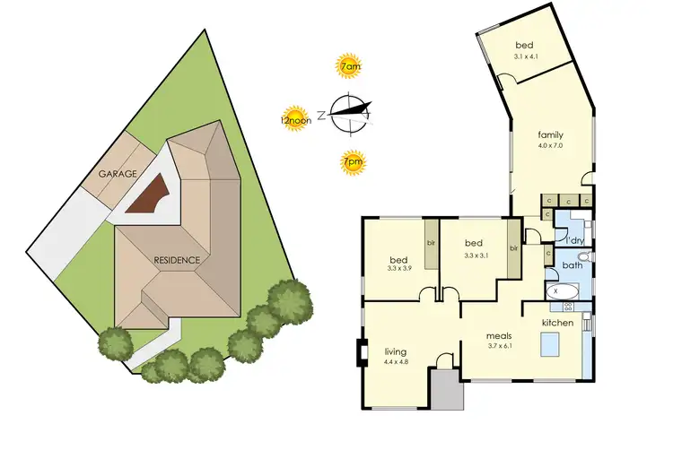 Floorplan of Homely house listing, 2 Lambert Street, Frankston North VIC 3200