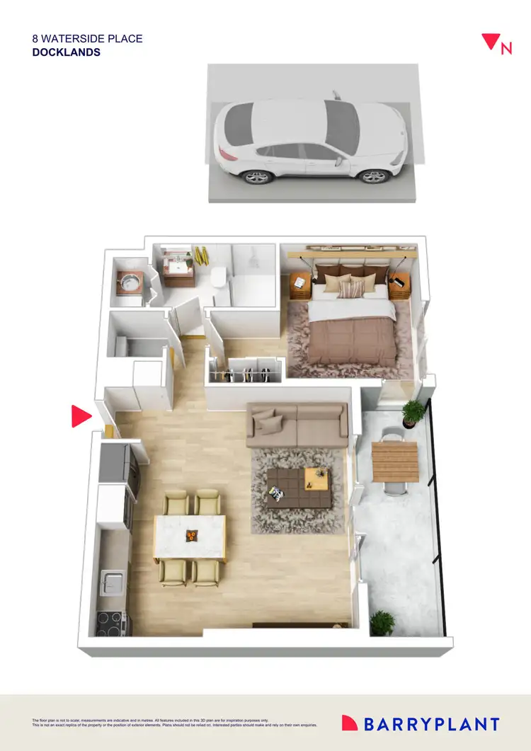 Floorplan of Homely apartment listing, 5D/8 Waterside Place, Docklands VIC 3008
