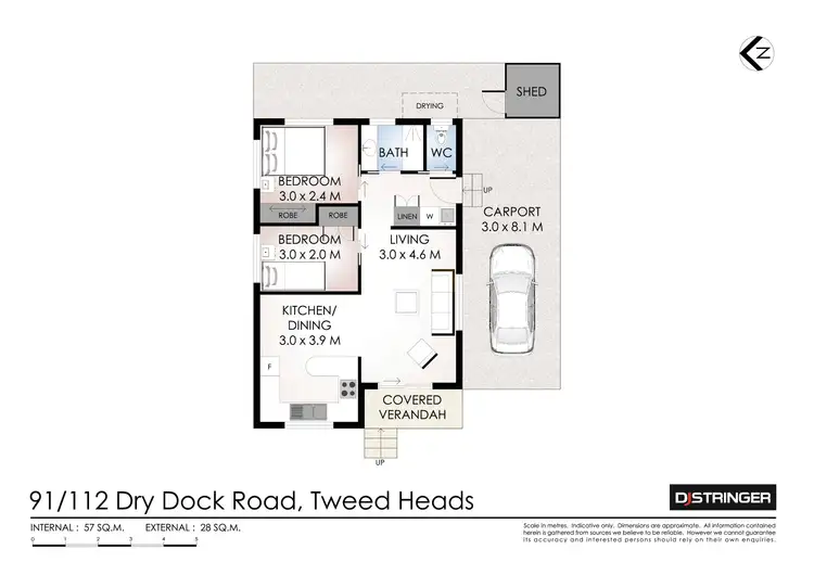 Floorplan of Homely house listing, 91/112-122 Dry Dock Road, Tweed Heads South NSW 2486