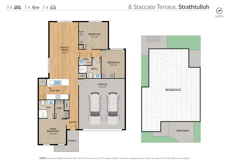 Floorplan of Homely house listing, 8 Staccato Terrace, Strathtulloh VIC 3338