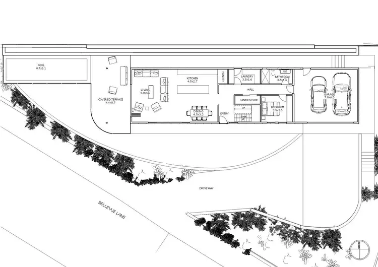 Floorplan of Homely land listing, 1 Bellevue Lane, Fennell Bay NSW 2283