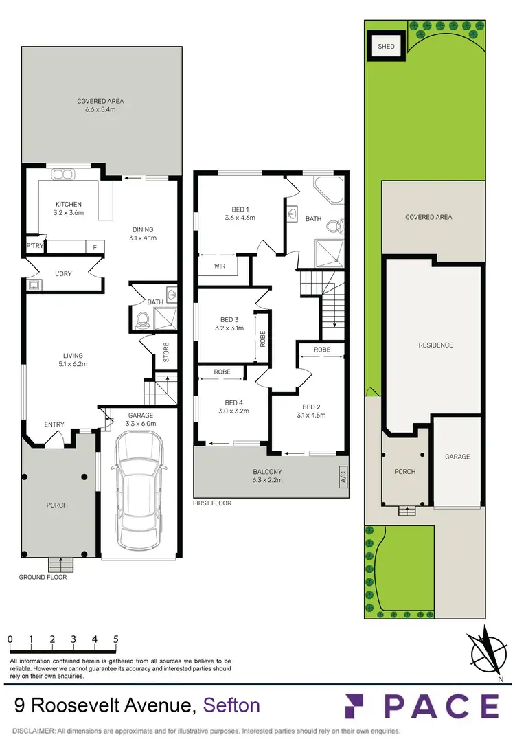 Floorplan of Homely semi-detached listing, 9 Roosevelt Avenue, Sefton NSW 2162