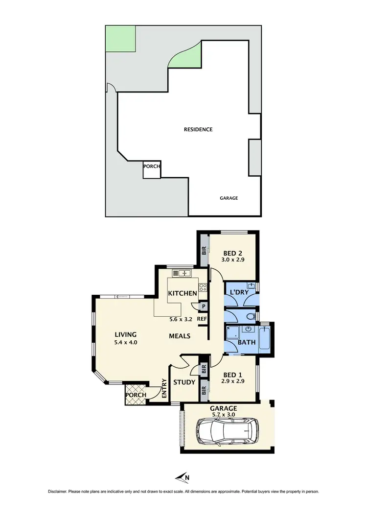 Floorplan of Homely unit listing, 2/17 Nocton Street, Reservoir VIC 3073
