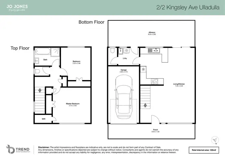 Floorplan of Homely townhouse listing, 2/2 Kingsley Avenue, Ulladulla NSW 2539