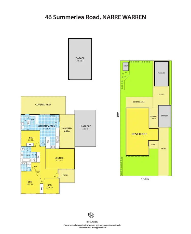 Floorplan of Homely house listing, 46 Summerlea Road, Narre Warren VIC 3805