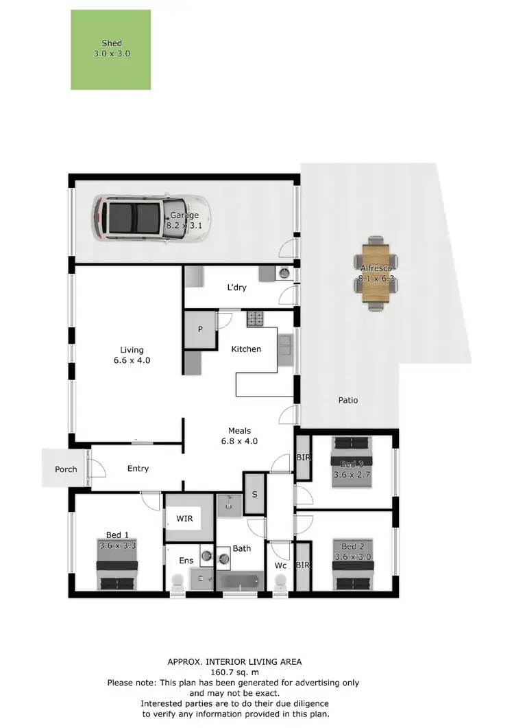 Floorplan of Homely house listing, 10 Nicole Crescent, Wodonga VIC 3690