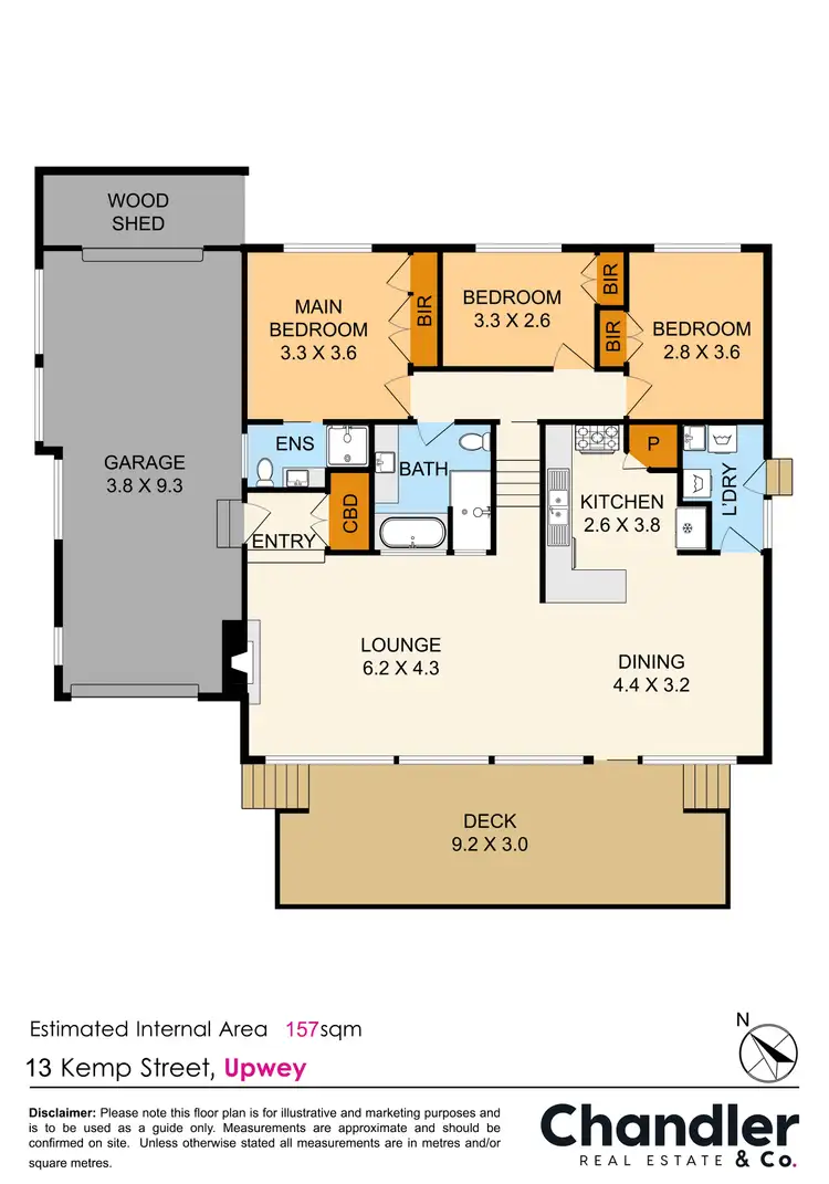 Floorplan of Homely house listing, 13 Kemp Street, Upwey VIC 3158