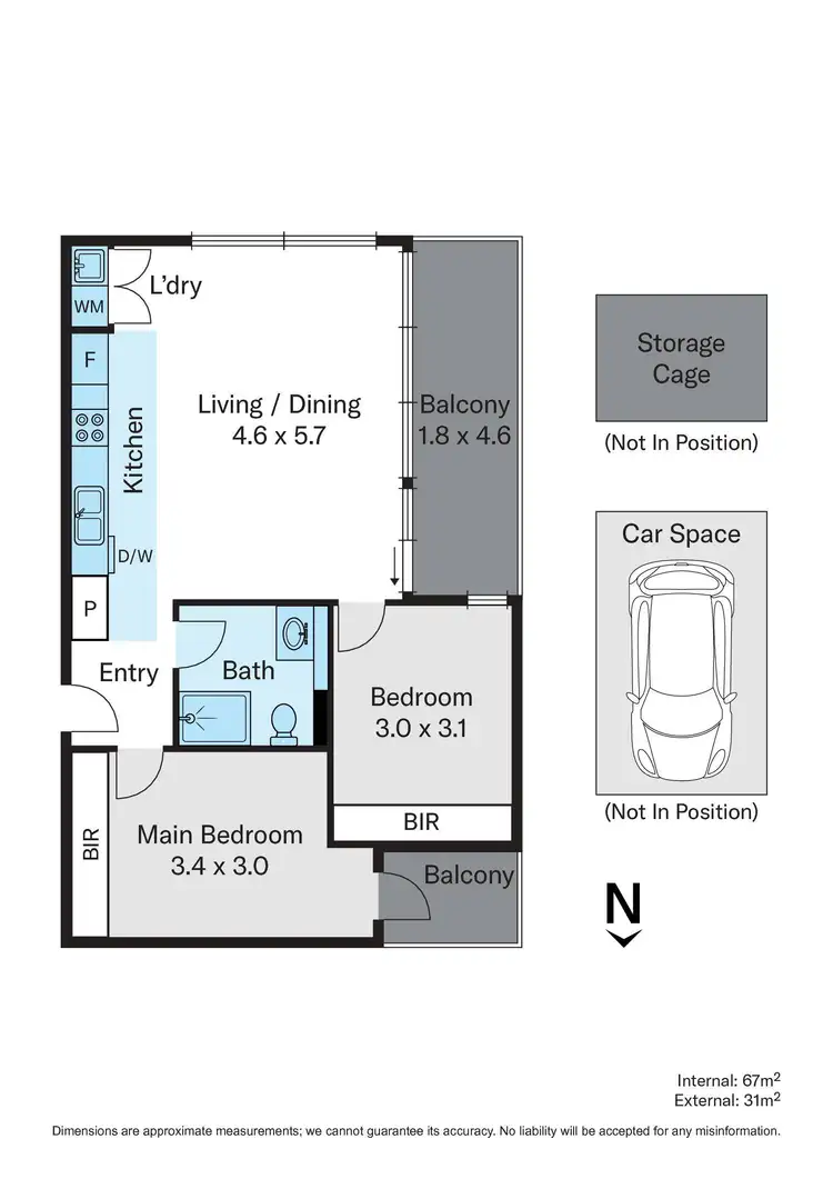 Floorplan of Homely apartment listing, 105/220 Canterbury Road, Canterbury VIC 3126