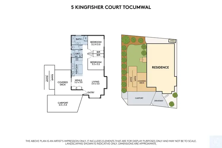 Floorplan of Homely house listing, 5 Kingfisher Court, Tocumwal NSW 2714